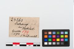 Etiketten zu Bronzenähnadel (NHMW-PRAE-024263)